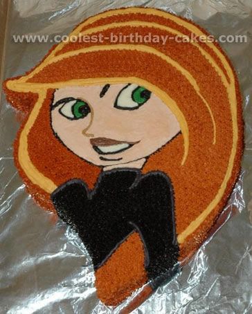 Kim Possible Cake Photo Kim Possible Birthday Party Ideas, Kim Possible Characters, Homemade Birthday Cake, Birthday Cake Inspiration, Diy Birthday Cake, 18th Bday, Homemade Birthday Cakes, Homemade Birthday, Spring Cake