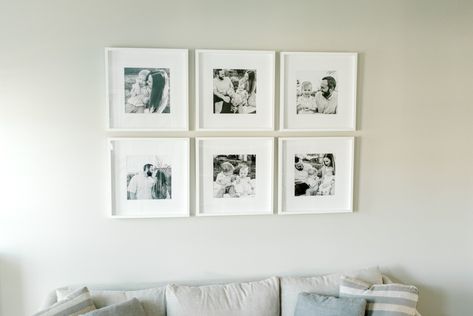 Ikea Photo Wall, Gallery Wall Template With Sizes Layout Ikea, Family Picture Wall Simple, Ikea Square Frame Gallery Wall, Gallery Wall Outline, Ikea Frames Gallery Wall Black And White, Ikea Gallery Wall, Ikea Daybed, Dining Room Gallery Wall