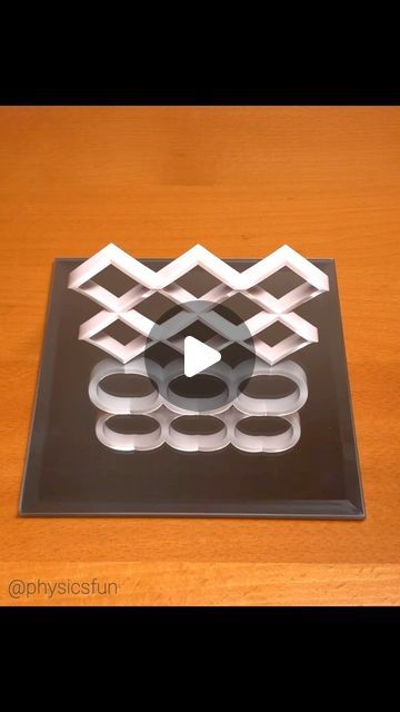 physicsfun on Instagram: "Ambiguous Object No. 3:  an amazing illusion design by Kokichi Sugihara of Meiji University in Japan, the inventor of this illusion and art form. A mathematically calculated combination of perspective and the physics of reflection produce this striking illusion that works in many configurations. My favorite discovery from G4G13 back in 2017. ➡️ Follow the link in my profile for info about where to get this illusion and other amazing items featured here on @physicsfun #illusion #ambiguouscylinderillusion #ambiguouscylinder #geometry #mirrorreflection #physics #ambiguousobject #kokichisugihara #physicstoy #math #mathtoy #physicsfun #mathstoy #optics #opticalillusion #3dprinting #perspective #science #scienceisawesome" Ambiguous Art, Illusion Design, 3d Optical Illusions, Math Toys, Mirror Reflection, Optical Illusions, Art Forms, Geometry, 3d Printing