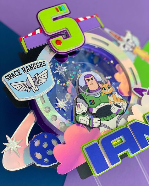 Jannet Furman on Instagram: “For my photo lovers…. Buzz light year motion cake topper #buzzlightyearcaketopper” Buzz Light Year Birthday, Buzz Light Year Cake, Buzz Party, Lightyear Party, Buzz Lightyear Birthday Party, Buzz Lightyear Birthday, Toy Story Party Decorations, Toy Story Movie, Toy Story 3