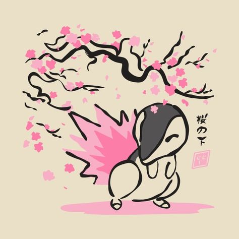 Typhlosion Tattoo, Cyndaquil Tattoo, Colorful Tattoos, Pokemon Sketch, Japan Sakura, Pokemon Tattoo, Pink Cherry Blossom, Nintendo Art, Pokémon Master