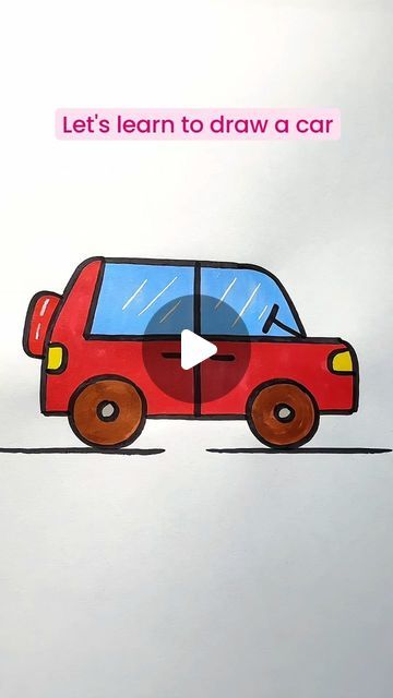 Simple and Easy Drawing Ideas on Instagram: "Discover easy drawing ideas and learn how to draw a car effortlessly! 🚗✏️ In this tutorial, we'll guide you through simple steps to create a cute and stylish car drawing. Follow along as we break down the process into easy-to-follow instructions, from sketching the basic shapes to adding details like windows, wheels, and headlights. Perfect for beginners or anyone looking for fun and accessible drawing projects, this tutorial will help you unleash your creativity and create an impressive car drawing in no time. Join us and embark on a creative journey with these easy drawing ideas!" Drawing Ideas Easy Car, Easy Car Drawing Simple, Easy Car Drawing For Kids, Easy Car Sketch, Easy Car Drawings For Beginners, How To Draw A Car Easy, How To Paint A Car, Kids Drawing Ideas Step By Step, Drawing Of Car