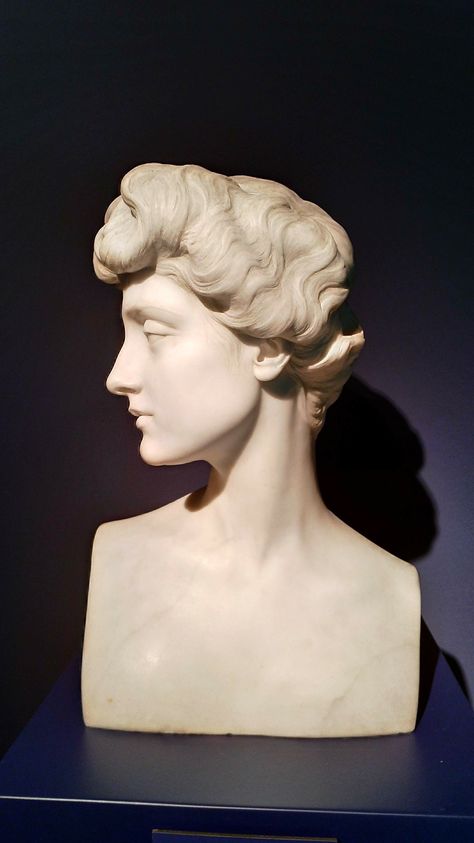 Lyda Borelli - Pietro Canonica 1920 Head Bust Reference, Side Profile Sculpture, Female Bust Reference, Marble Sculpture Aesthetic, Cast Reference, Art Deco Study, Pietro Canonica, Decadent Movement, Sculpture Reference