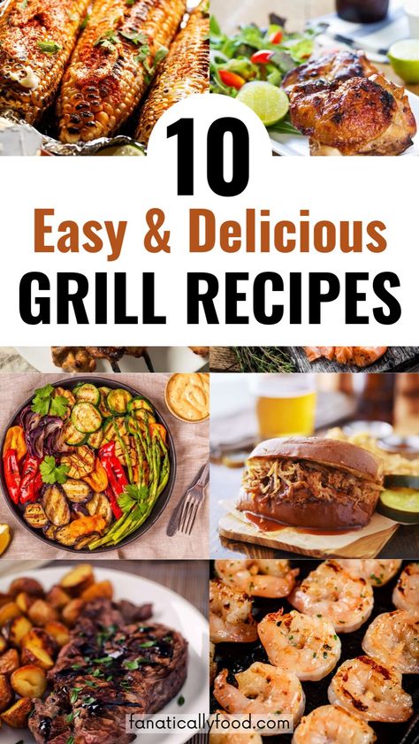 Searching for easy summer grilling recipes the whole family will love? Check out these 10 easy and healthy summer recipes on the grill! From side dishes and steak to seafood and foil packets, find the best summer BBQ recipes all in one place for delicious and easy summer dinner recipes and summer meals.