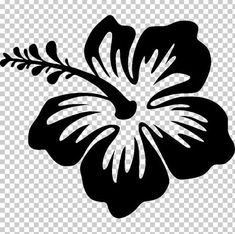 Hibiscus Clip Art, Hibiscus Drawing, Polynesian Tattoo Designs, Fish Silhouette, Silhouette Drawing, Flower Silhouette, Stencils Printables, Flower Stencil, Silhouette Stencil