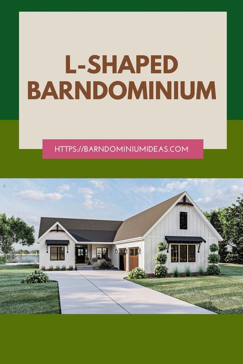 The L-shaped floor plan afford builders, designers, and homeowners flexibility to work in a variety of architectural styles. L Shaped Houses Exterior, L Shaped Homes Plans, L Shaped Ranch, Classic House Plans, L Shaped House Plans, L Shaped House, Ranch House Exterior, House Plans Ideas, Affordable House Plans