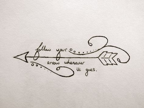 follow your own arrows                                                                                                                                                      More Arrow Tattoos For Women, Tattoo Arrow, Arrow Tattoo Design, Tattoo Zeichnungen, Rosen Tattoo, Arrow Tattoo, Arrow Tattoos, Trendy Tattoos, Skin Art