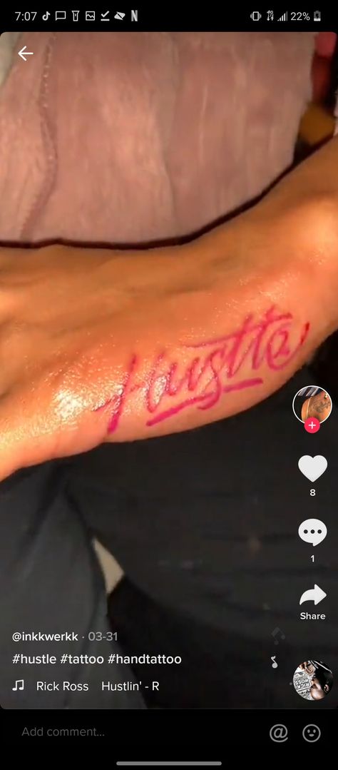 Love Yourz J Cole Tattoo Men, Red Ink Tattoos Men, Red Tattoo Men, Hustle Tattoo, Hood Tattoos, Pink Tattoo Ink, Side Hand Tattoos, Kiss Tattoos, Pink Tattoo