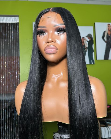 Buss down 2x6 hd closure super beginner friendly! Upgrade for FREE to a 2x6 closure with any wig on the site Custom order your wig using the link in bio ↗️ #customwigs #wigs #virginhair #wigmaker #middlepartclosure #jetblackhair #wigclasses #gluelesswigs #wiginstall #fyp #bussdownmiddlepart 2x6 Closure Wig, 2x6 Closure, Middle Part Closure, Jet Black Hair, Brazilian Body Wave, Custom Wigs, Closure Wig, Body Wave, Virgin Hair