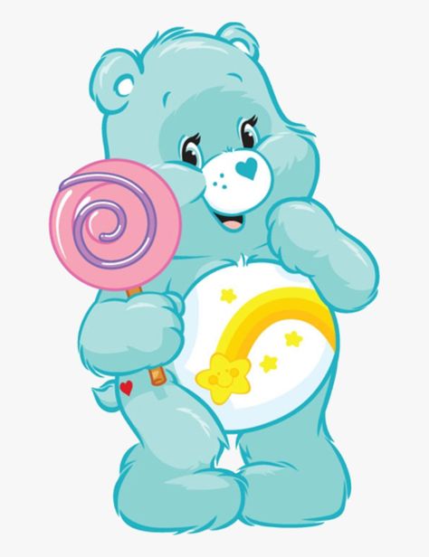 Care Bear Clipart, Wish Bear Care Bear, Care Bears Png, Creative Pumpkin Painting, Kidcore Aesthetic, Iphone Stickers, Bear Images, Bear Clipart, Witch Design