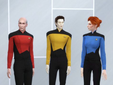 Star Trek Uniforms, Star Trek Tng, Bills Shirts, Sims 4 Cc Packs, Body Top, Sims Community, Sims 4 Clothing, Sims 4 Cc, Maxis Match