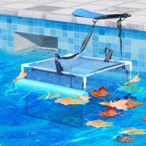 PRICES MAY VARY. 【Sturdy Leaf Skimmer】Sturdy full-frame bracket poles with coating mesh for resistance to sun exposure and outdoor conditions. （Capacity 14.9 x 14.9 x 11 inch/ Lx W x H），Free your hands, Save time to clean the pool to maintain your collection better. it's kept leaves out of the skimmer basket, keeps your basket less of debris, and kept your pump running without the stress of a clogged basket. 【Strong Water Flowing】The 1/4 inches porous enough allows enough water flow,two-side mid Pool Nets, Pool Skimmer, Blue Patio, Well Woven, Sun Exposure, Above Ground Pool, In Ground Pools, Pool Area, Full Frame