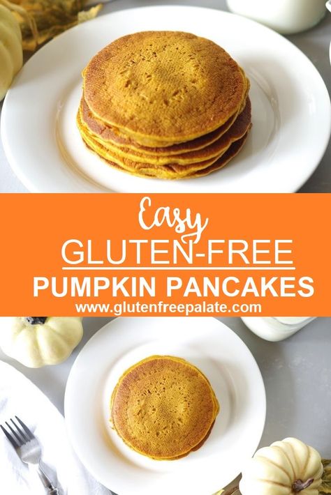 Regular Pancake Recipe, Low Carb Pumpkin Pancakes, Gluten Free Pumpkin Pancakes, Pumpkin Pancake, Blender Pancakes, Pumpkin Pancake Recipe, Keto Pumpkin, Gluten Free Recipes For Breakfast, Gluten Free Pancakes