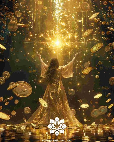 Abundance Goddess💰｜original spiritual artwork 🧚🏻original AI art combine with spirituality 👉commercial use unavailable #healingart #spiritualart #spiritualawakenings #spiritualhealing #arthealing #aiartist Abundance Images, Spiritual Artwork, Goddess Artwork, Mother Goddess, Spiritual Healing, Spiritual Art, Vision Board, Spirituality, Forest