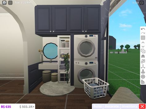 Bloxburg laundry room idea Bloxburg build idea bloxburg house family room laundry Bloxburg 2x4 Laundry Room, Laundry Room Ideas Bloxburg 2x3, Laundry Room Ideas In Bloxburg, Bloxburg Codes For Laundry Room, Cute Laundry Room Ideas Bloxburg, Modern Laundry Rooms Bloxburg, 2 By 1 Laundry Room Bloxburg, Laundry Room Idea Bloxburg, Bloxburg Interior Ideas Laundry Room