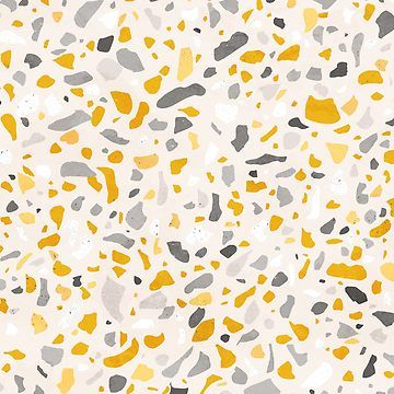 Terrazzo memphis vintage mustard yellow white gray black by SylvainCombe Terrazzo Bedroom, Yellow Terrazzo, Terrazzo Seamless, Bed Blocks, Green Terrazzo, Black Duvet, Terrazzo Design, Black Duvet Cover, Black Throw Pillows