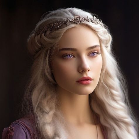 Queen Aelyse on Instagram Blonde Queen Character Inspiration, Game Of Thrones Queen Of Dragons, Targaryen Girl, Queen Rhaenys Targaryen Art, Targaryen Original Character, Queen Daenerys, Elven Queen, Queen Of Dragons, Mystic Illustration