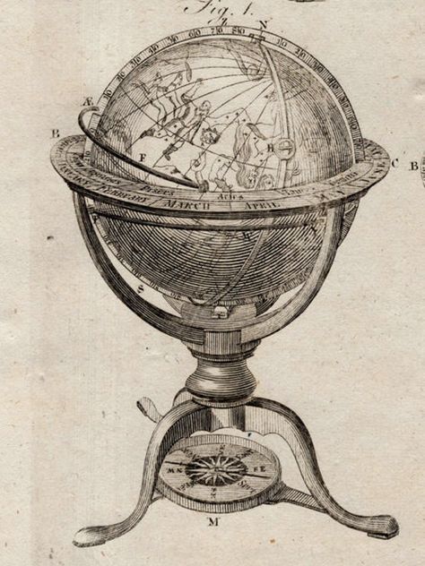 "TITLE : GEOGRAPHY - CELESTIAL & TERRESTRIAL GLOBES ORIGIN : Edinburgh, UK DATE : 1771 TECHNIQUE : engraving MEASUREMENT : paper is approx. 8.25 x 10.25\" CONDITION : this is an original antique print - as such there may be varying signs of aging... so please look at the photos carefully - the first photo shows the entire print - convo me for additional photos AUTHENTICITY : all prints are guaranteed to be a original ANTIQUE - over 100 years old VINTAGE - over 50 years old DOCUMENT of AUTHEN Old Globe Aesthetic, Globe Aesthetic, Social Geography, Archaeology Aesthetic, Geography Poster, Sea Collage, Globe Picture, Celestial Globe, Antique Globe