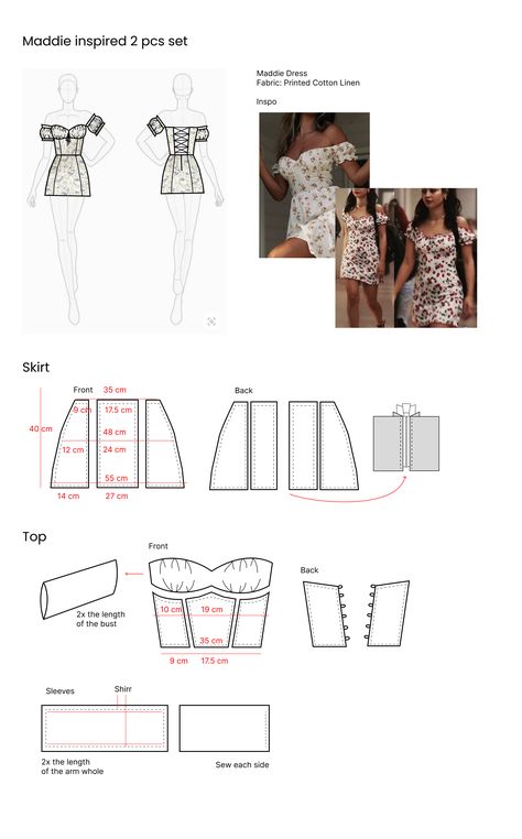 Goth Clothing Sewing Patterns, Diy Milk Maid Dress, Fashion Design Sewing Patterns, Coquette Dress Pattern, Sewing A Sundress, Outfit Patterns Sewing, How To Make A Dress Pattern, Milk Maid Dress Pattern Free, How To Cinch A Dress