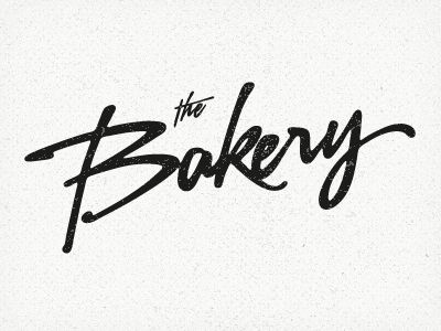 The Bakery by Christian Bjurinder Bakery Typography, Typography Handwritten, Chunky Font, Personal Logo Design, Logo Font, The Bakery, Bakery Logo, Script Logo, Personal Logo