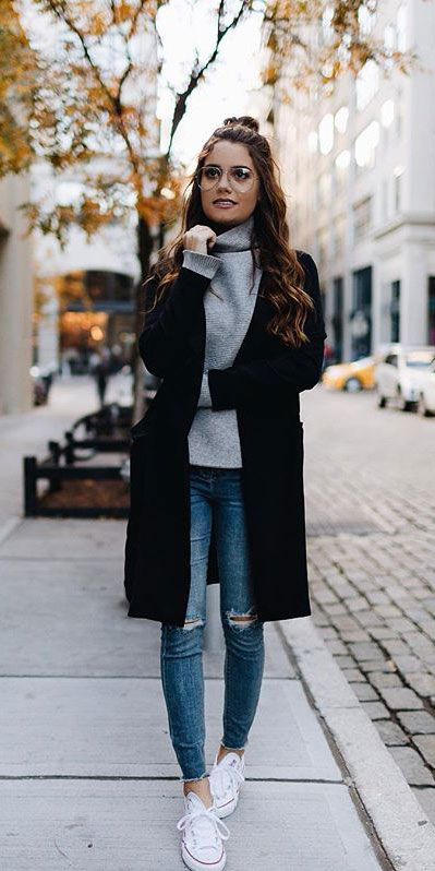 Need Style Inspiration for Fall Season. See these 31 Most Popular Fall Outfits to Truly Feel Fantastic. Fall Style via higiggle.com #fallstyle #falloutfits #fashion Popular Fall Outfits, Mantel Outfit, Mode Tips, Fest Outfits, Populaire Outfits, Mode Casual, Stil Inspiration, Ținută Casual, Modieuze Outfits