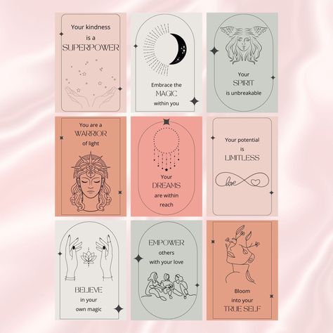 Affirmation Cards Printable | Quotes about Life #AffirmationCards #PositiveVibes #SelfLove #DailyAffirmations Affirmative Quotes, Bujo 2025, Bad Pick Up Lines, Printable Affirmations, Mindfulness Cards, Affirmation Cards Printable, Diy Hello Kitty, Positive Affirmation Cards, Daily Reflection