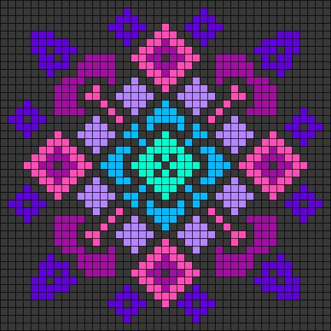 Pixel Art Fleur, Huichol Pattern, Pixel Quilting, Unicorn Cross Stitch Pattern, Graph Paper Designs, Graph Paper Drawings, Graph Crochet, Bogg Bag, Graph Paper Art