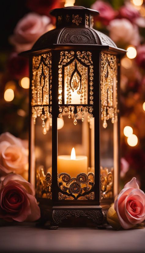 Gold moroccan lantern - AI creation Good Morning Coffee Cup, Candle Light Photography, Ramadan Lanterns, Lantern Wallpaper, Moroccan Nights, Islamic Lantern, Ramadan Kareem Pictures, Moroccan Lantern, Ramadan Kareem Decoration