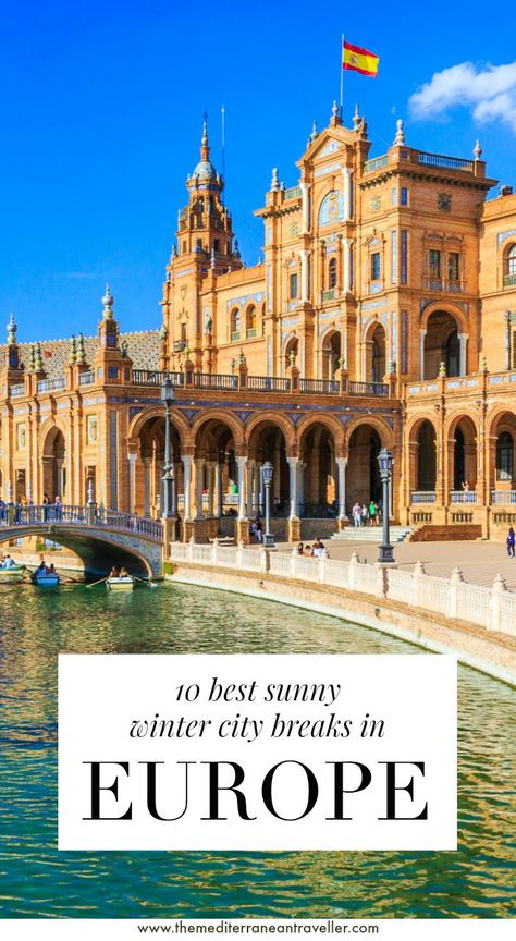 10 Best Sunny & Warm Winter City Breaks in Europe. Winter can be the best time of year to see some of southern Europe's most compelling historic cities - no crowds, crisp sunshine, and low prices. Here are 10 of the warmest and sunniest that are ripe for exploration in the colder months. #europe #winter #travel #citybreak #city #wintersun #tmtb Europe City Breaks, Europe Winter Travel, Winter City Break, Travel Outfit Spring, City Breaks Europe, Sunny Winter, European City Breaks, Amazing Man, Visit Chicago