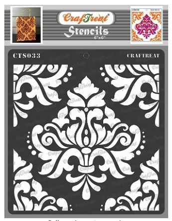 Crown Stencil, Damask Wall Stencils, Damask Wall, Large Wall Stencil, Craft Stencils, Wall Stencil Patterns, Damask Stencil, Moroccan Stencil, Painting Stencils