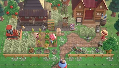 9 Best ACNH Farm Ideas 2022 For Your Island - Build Your 2.1 Farm In Animal Crossing Acnh Farm Ideas, Acnh Farm, Horizon City, Windmill Design, Barn Animals, Animal Crossing Wild World, Farm Ideas, Fantasy Island, Flower Store