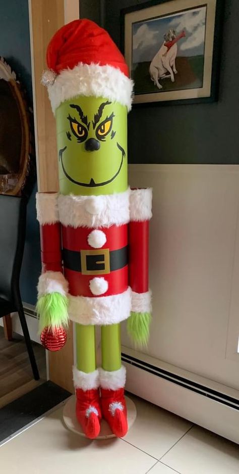 Diy Grinch Nutcracker, Grinch Nutcracker Diy, Grinch Nutcracker, Hobby Lobby Crafts, Fancy Christmas Ornaments, Nutcracker Soldier, Noel Diy, Winter Crafts For Kids, Gold Cup