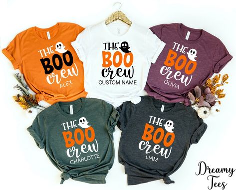 Boo Crew Shirts, Kids Halloween Shirts, Family Matching Shirts, Halloween Shirts Kids, 50th Birthday Shirts, Boo Crew, Ghost Shirt, Halloween Shirts, Family Halloween