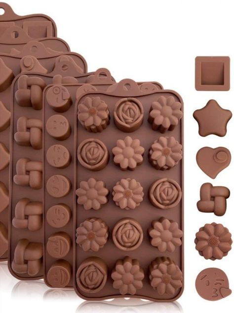 3d Chocolate Molds, Boutique Patisserie, Baking Trays, Candy Making Supplies, Candy Molds Silicone, Silicone Chocolate Molds, Molds Silicone, Soft Candy, Silicone Molds Baking