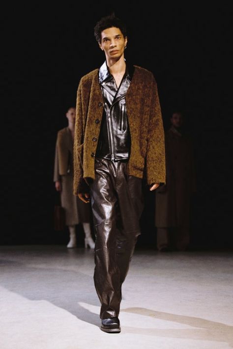 Our Legacy Fall 2021 Menswear Collection | Vogue Mohair Cardigan, Mens Cardigan, Our Legacy, Mode Inspo, Feminine Outfit, Fashion Show Collection, Sarong, Beyonce, Fashion News