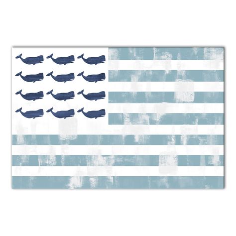 "Find the Whale Flag Canvas Wall Art at Michaels. com. Add a nautical flare to your home with this festive wall art. Add a nautical flare to your home with this festive wall art. Designed and printed in the United States with quality materials, this is a design you're sure to love. Details: White and blue 30\" x 20\" Stretcher bar is made of 100% renewable, kiln dried, knot free, finger jointed wood Digital printing on poly cotton blend, archival canvas For indoor use | Whale Flag Canvas Wall Ar Nautical Accent Wall, Wall Ar, Mirror Sign, The Whale, House Remodel, Best Canvas, Coastal Decor, Digital Printing, Mirror Decor