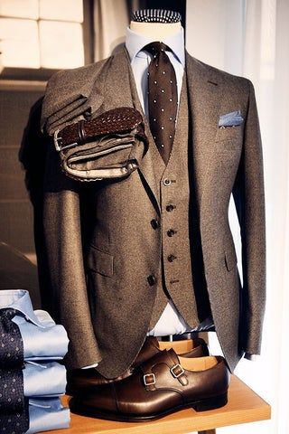 Brown Suit Men, Wedding Suits Men Grey, Vintage Suit Men, Best Suits For Men, Fall Suit, Brown Suit, Check Suit, Suit Men, Traje Casual