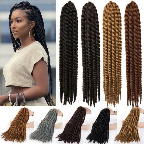 Havana Mambo Twist Crochet, Mambo Twist, Braided Dreadlocks, Braiding Your Own Hair, Braiding Hair Extensions, Hair Crochet, Crochet Hair Extensions, African Hair Braiding Styles, Crochet Braid Styles