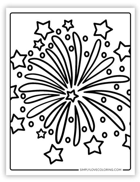 Free fireworks coloring pages are great for educational activities for kids, crafts, road trips, and an afternoon of relaxation and fu Fireworks Coloring Pages, Noah Crafts, Firework Colors, Minnie Mouse Coloring Pages, Stitch Coloring Pages, Fireworks Pictures, Disney Fireworks, July Colors, Eyfs Activities