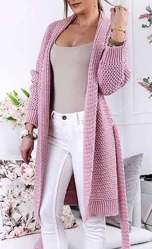 Crochet Sweater Design, Mode Crochet, Cardigan Design, Crochet Coat, Scarf Casual, Crochet Jacket, Crochet Cardigan Pattern, Pink Cardigan, Crochet Woman