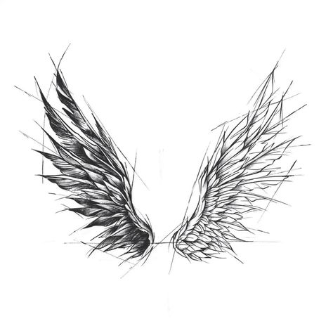 Black And White Wings Tattoo, Wings On The Neck Tattoo, Good And Evil Wings Tattoo, Neck Wings Tattoo, Evil Angel Wings Tattoo, Alas Tattoo, Wing Tattoo Men, Hand Tattoo Designs, Rare Tattoos