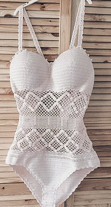 30 Best Crochet Bikini and Swimsuit Free Pattern 2019 - Page 29 of 33 - hairstylesofwomens. com Crochet Swimsuits Pattern, Lingerie Crochet, Crochet Lingerie, Crochet Bathing Suits, Lacey Chabert, Crochet Swim, Crochet Swimwear, Swimsuit Pattern, Crochet Diy