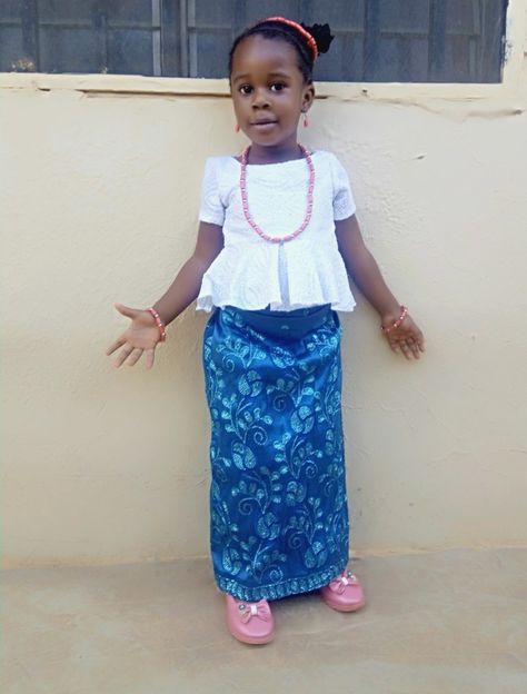 Igbo kids cultural attire Igbo Cultural Attire For Kids, Igbo Cultural Attire, Lace Skirt, For Kids, Summer Dresses, Lace, Quick Saves