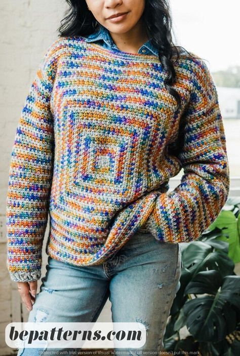 Crochet ripple pattern