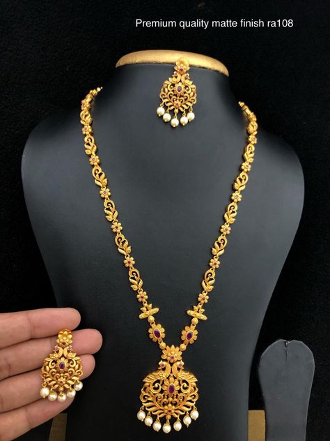 Temple Jewellery Mangalsutra, Temple Design Necklace, Antique Haram, Short Gold Necklace, Crystal Wedding Shoes, Wedding Jewelry Sets Bridal Jewellery, Long Haram, Neck Pieces Jewelry, Choker Necklace Designs