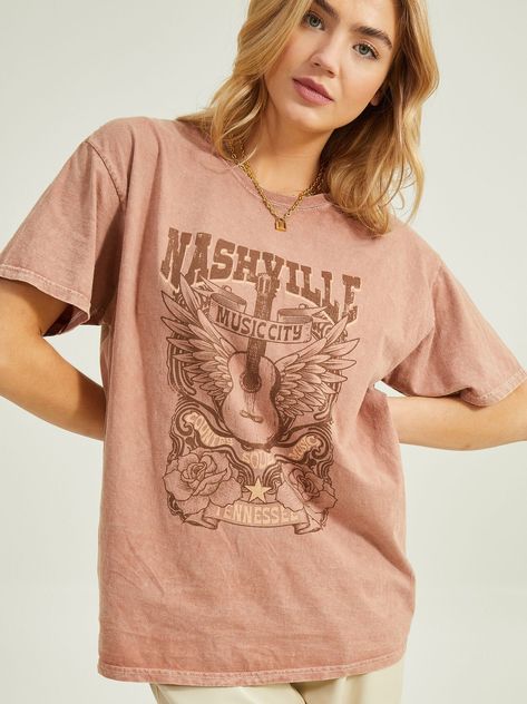 Nashville Guitar Graphic Tee | Altar'd State Guitar Graphic, Music City Nashville, Music City, Altard State, Altar'd State, Cute Fits, Nashville, Tennessee, Graphic Tee