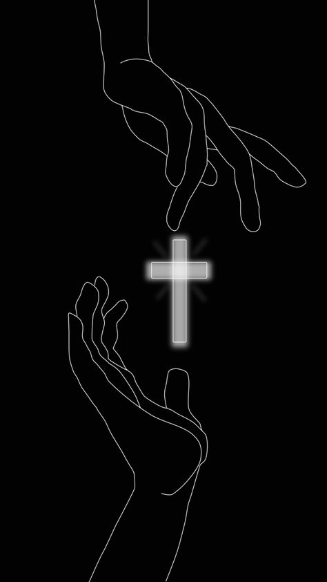 Godly Background Wallpapers, Hand Of God Wallpaper, Black And White Christian Aesthetic, Jesus Art Wallpaper, Jesus Black And White, Black Christian Art, Aesthetic Cross, Jesus Cross Wallpaper, Bible Quote Wall Art