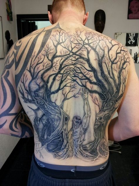 Trees tattoo Tree Tattoo Stomach, Realistic Tree Tattoo, Mens Tree, Tattoo Stomach, Trees Tattoo, Rib Tattoo, Tree Tattoo, I Tattoo, Tree Of Life