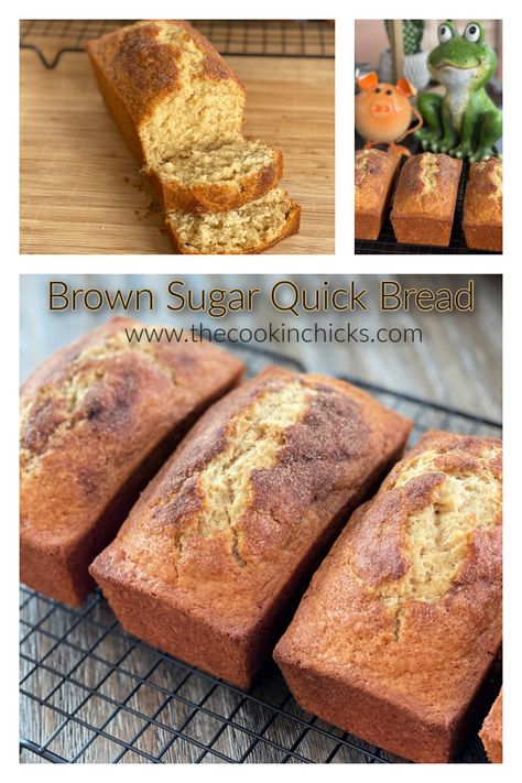 Brown Sugar Bread Recipes, Oatmeal Quick Bread, Brown Sugar Bread, Brown Sugar Muffins, The Cookin Chicks, Brown Sugar Oatmeal, Mini Loaves, Christmas Sweet Treats, Delicious Chicken Dinners