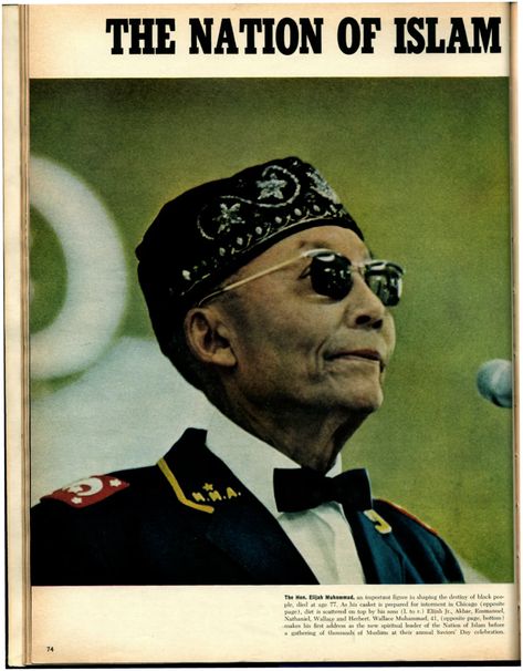 Nation Of Islam, Elijah Muhammad, Sunni Muslim, African American History Facts, Ebony Magazine, Malcolm X, Young Black, African Diaspora, Black American